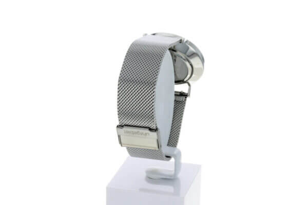 Hagen Uhr HagenUhr36MB in Edelstahloptik in 36mm Durchmesser mit Milanese Armband - Milanese Armband mit Schließe von hinten