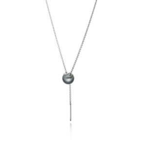 eva strepp lift s ta Thahiti Perle an Rhodinierter Kette