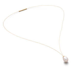 Produktbild Eva Strepp Viola TRV - Vergoldetes Stahlseil mit Tropfenperle