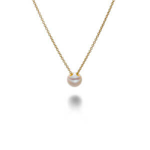eva strepp spot v Vergoldete Kette mit Zuchtperle
