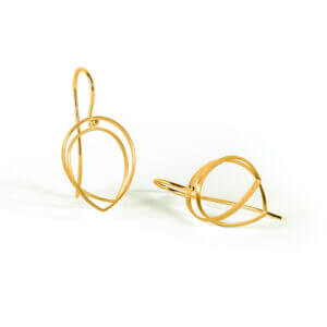 Jutta Ulland 108 Schwebende Linien Ohrhänger