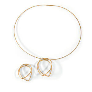 Jutta Ulland 111 112 113 114 Schwebende Linien Anhänger als Collier