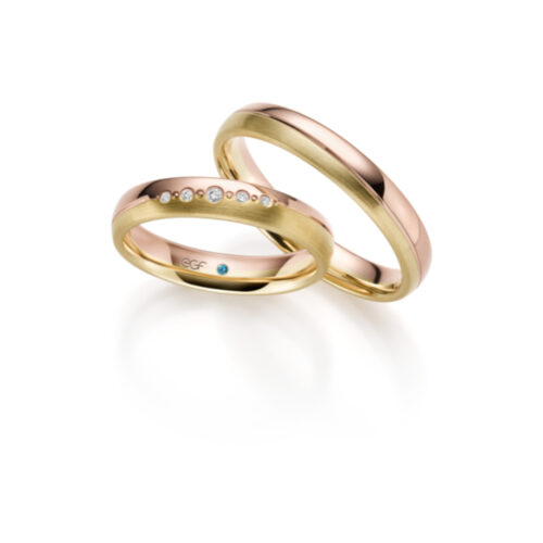 EGF - Eduard G. Fidel - Ring F-1384-1 - Gelb- und Roségold