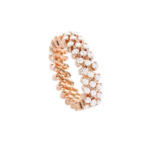 Serafino Consoli Brevetto Ring Roségold RMS 3F2 RG WD aus Roségold mit Brillanten besetzt