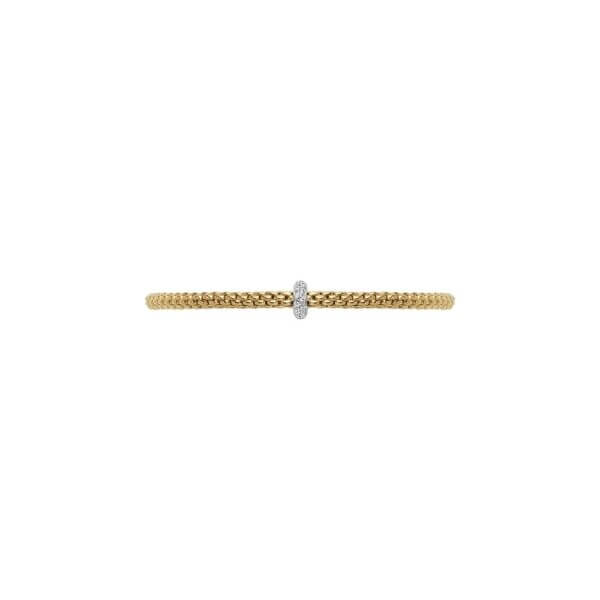 FOPE flexibles Armband aus der Kollektion PRIMA in Gold mit Brillanten - Draufsicht