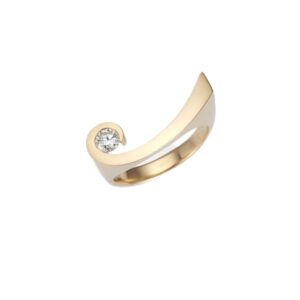 Angela Hübel 3097 Sternschnuppe Ring mit 0,25 ct Brillant - Detail 1