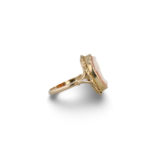 Goldring mit Muschelgemme VIN-6520-1038 2