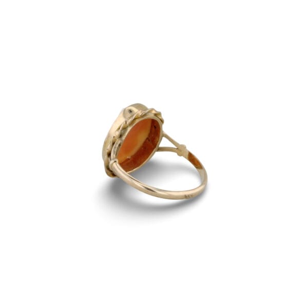Goldring mit Muschelgemme VIN-6520-1038 3