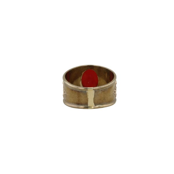 Gelbgoldring mit Koralle VIN-6520-1061 4