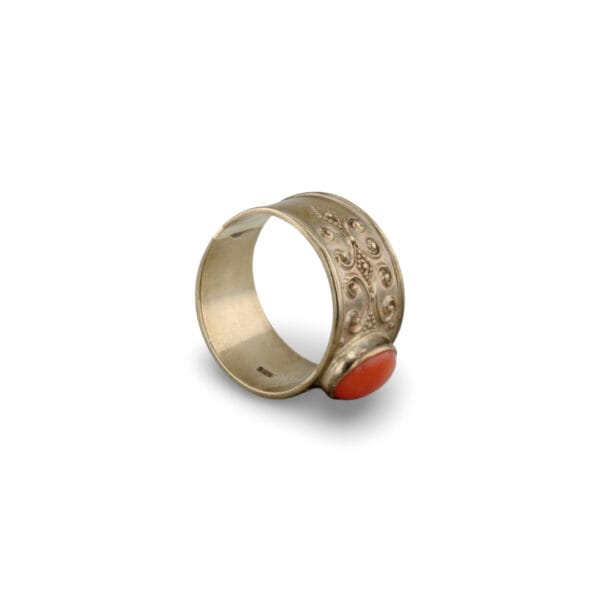Gelbgoldring mit Koralle VIN-6520-1061 4