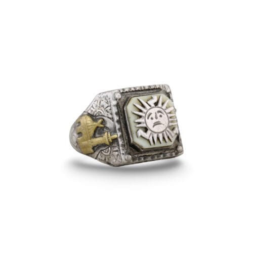Großer Silberring mit Sonnensymbol VIN-6520-1048 0