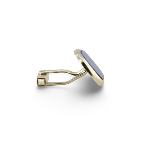 Goldene Manschettenknöpfe mit Lapislazuli VIN-6520-1053 4