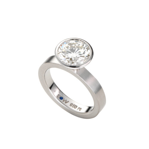 GT534 PT Schmuckwerk Ring aus Platin