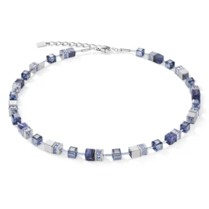 GeoCUBE&reg; Halskette Blau